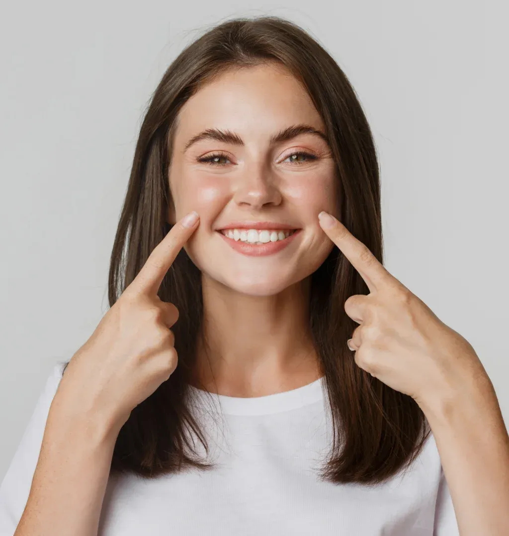 Patient with a healthy, confident smile — placeholder